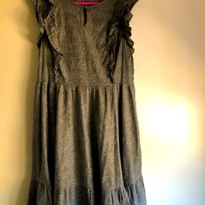 Charcoal grey Anthropologie dress